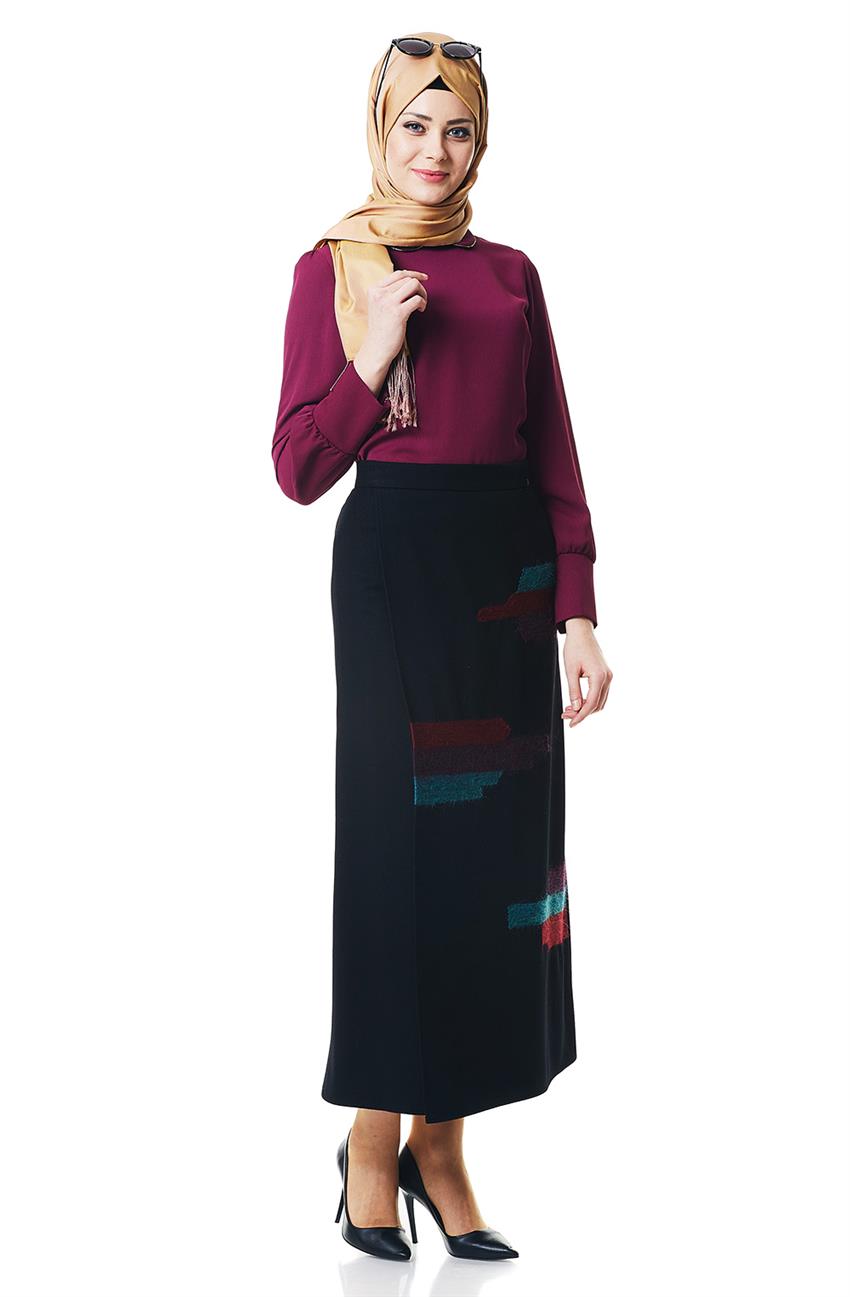 Kayra Skirt-Black KA-A6-12106-12