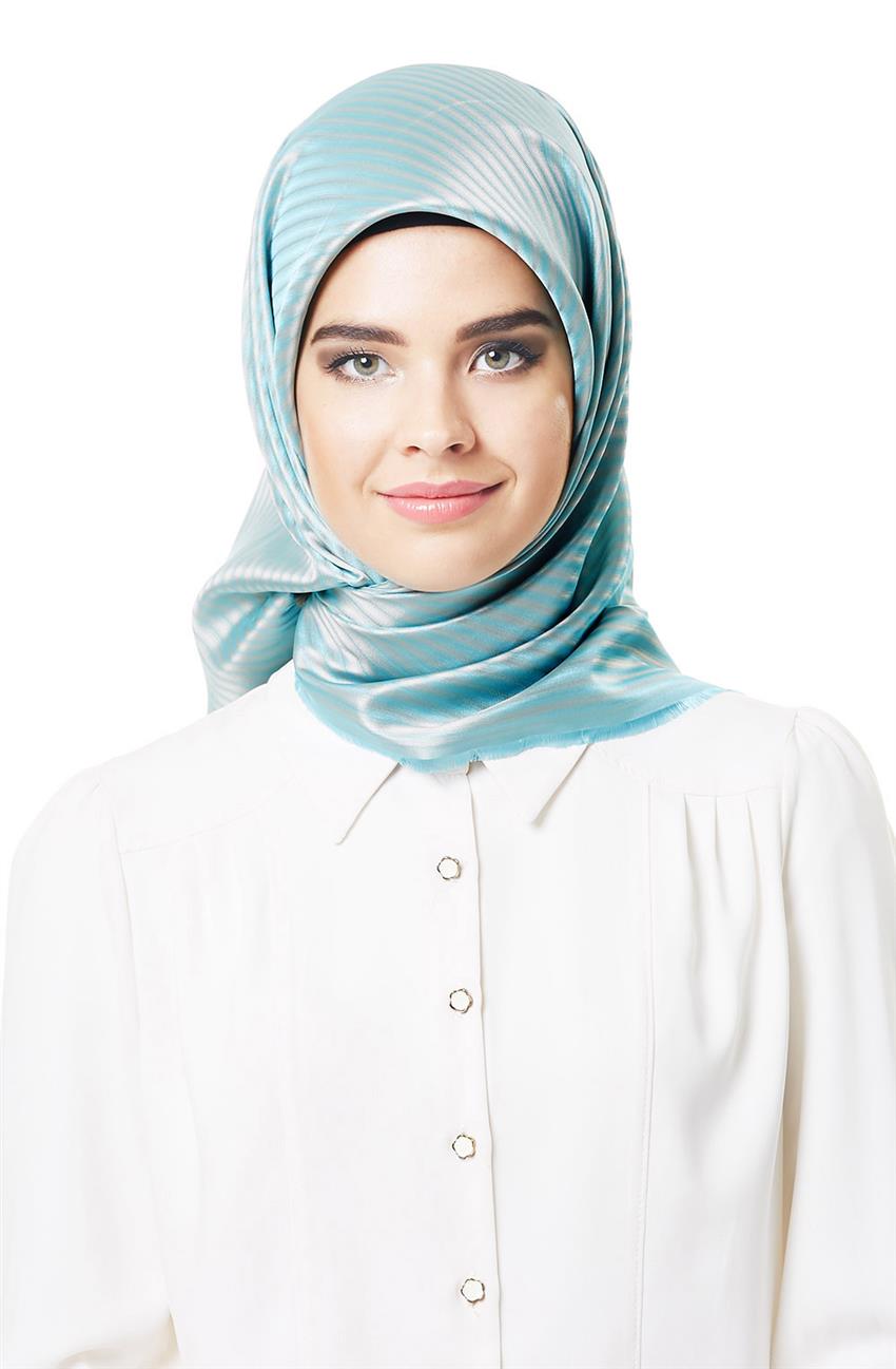 Armine Scarf DS-104-7 Turquoise Camel