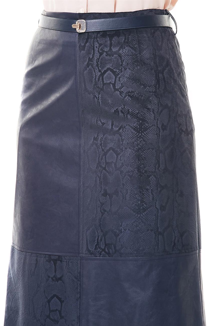 Skirt-Navy Blue Y3028-08