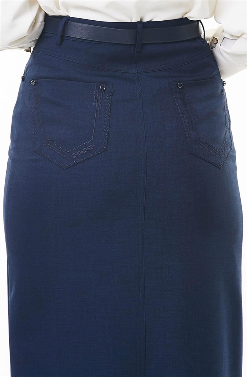 Skirt-Navy Blue Y3200-08