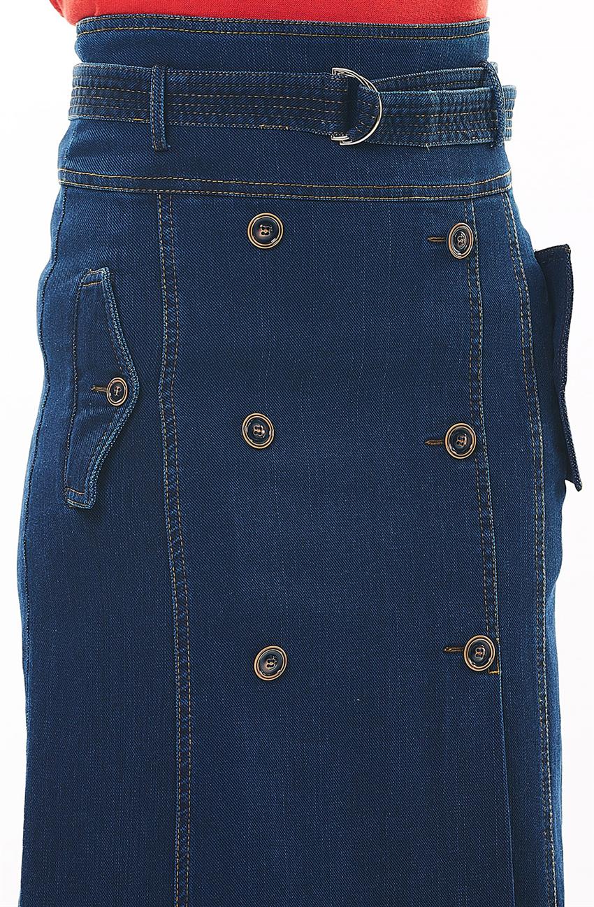 Jeans Skirt-Navy Blue KA-A6-12014-11