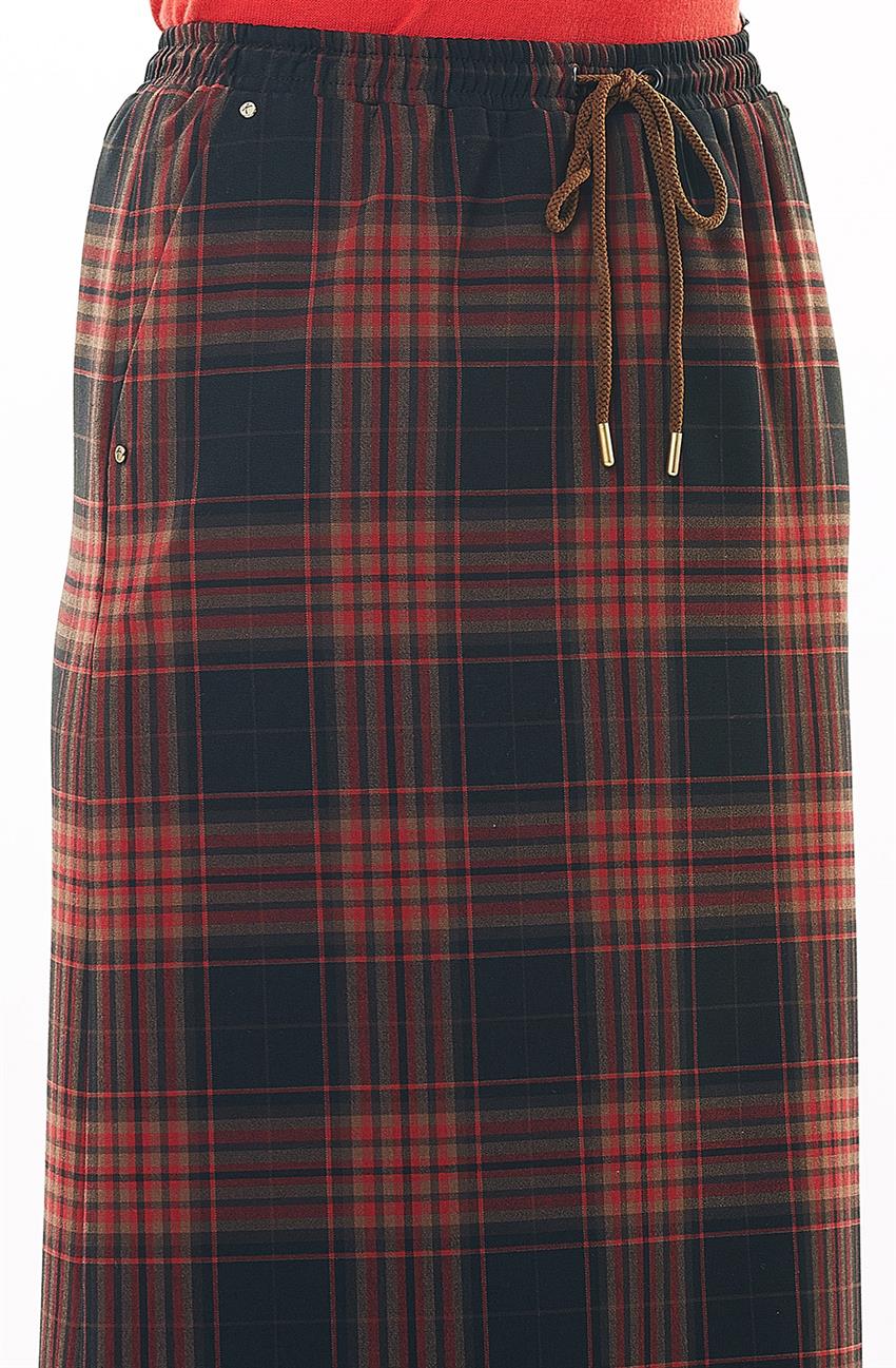 Skirt-Claret Red KA-A6-12030-26