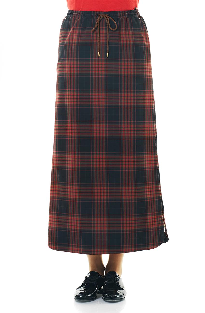 Skirt-Claret Red KA-A6-12030-26