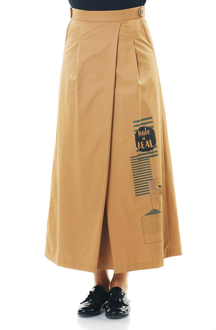 Skirt-Beige KA-A6-12063-08