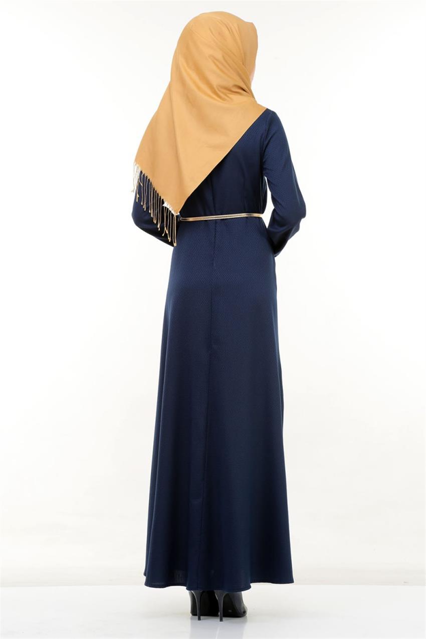 Ameerah Dress-Navy Blue 5918-17