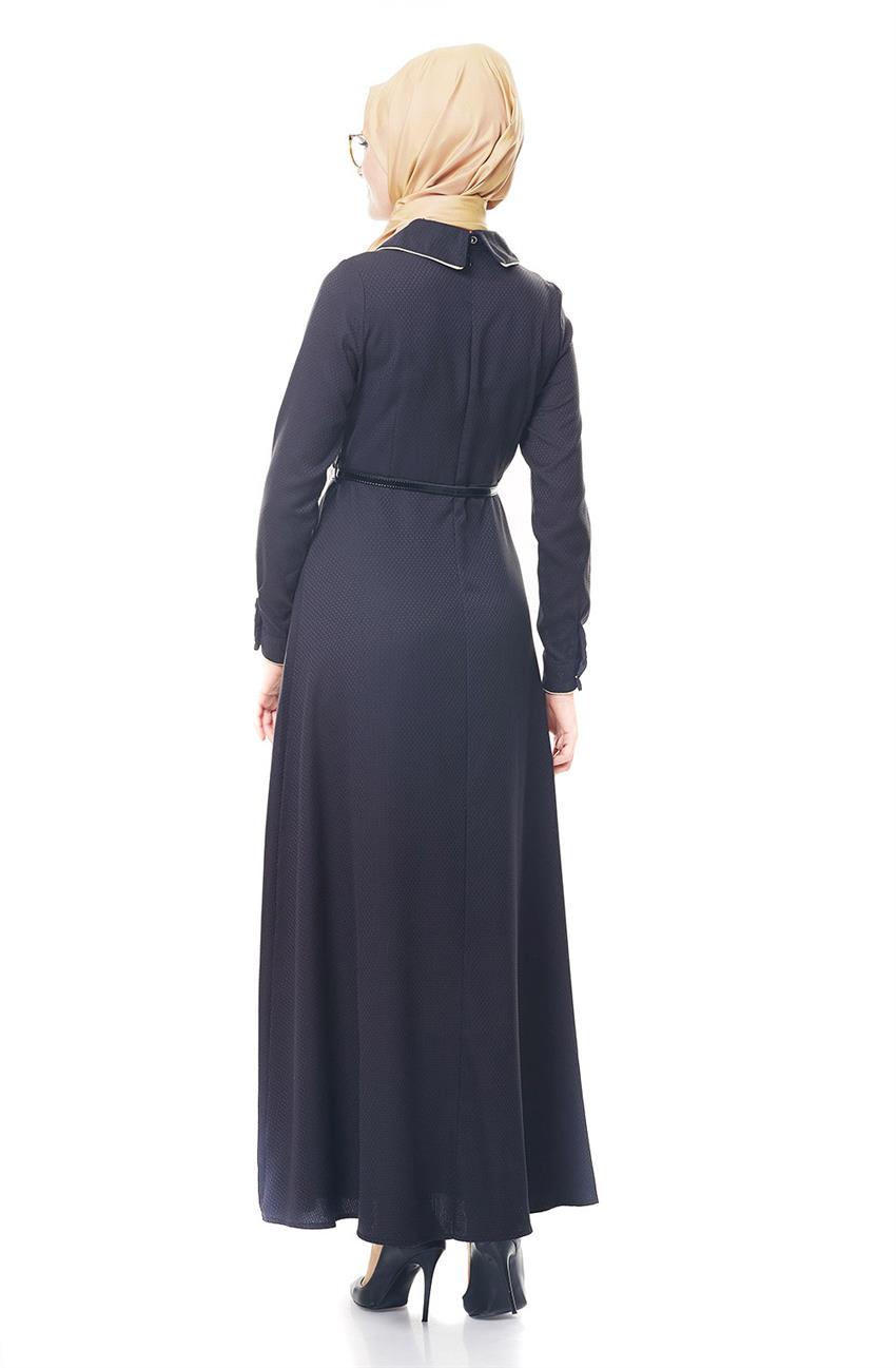 Ameerah Siyah Elbise 5939-01