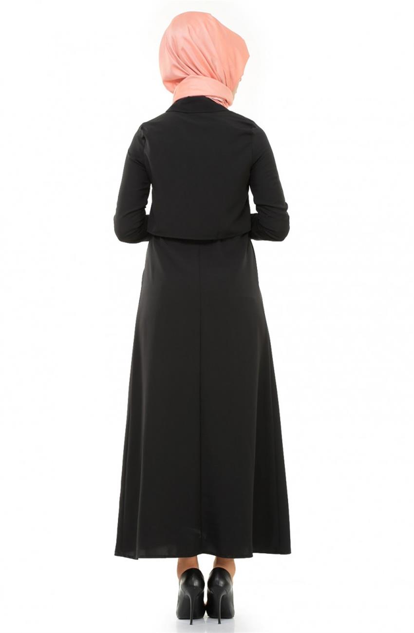 Siyah Elbise 1635-01