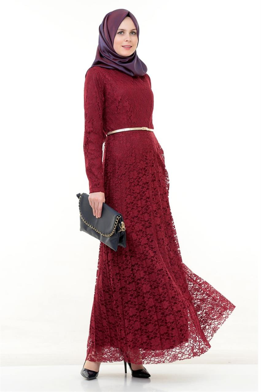Ameerah Dress-Claret Red 5921-67