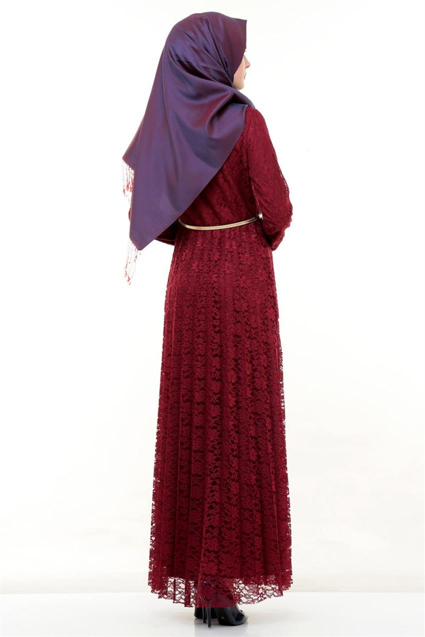 Ameerah Dress-Claret Red 5921-67