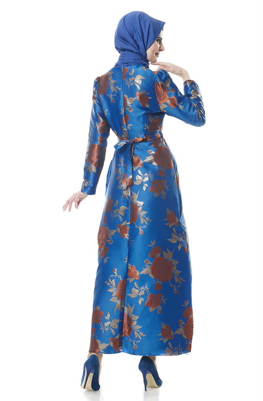 Evening Dress Dress-Sax Brown 1704-4768