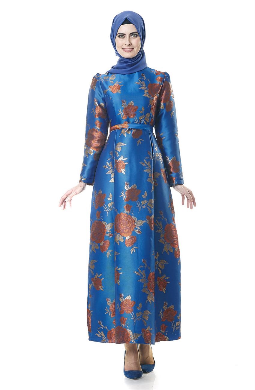 Evening Dress Dress-Sax Brown 1704-4768