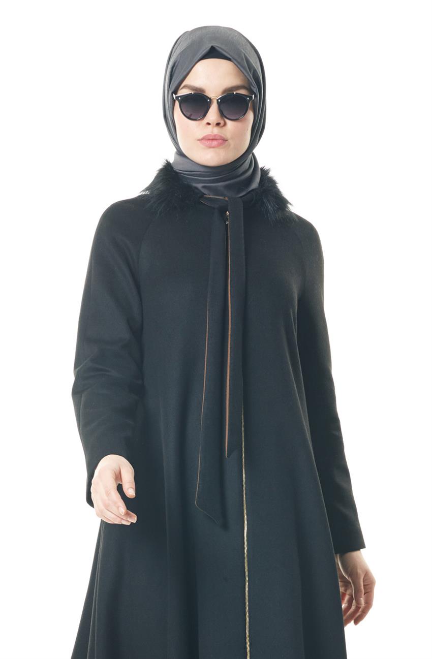 Kayra Coat-Black KA-A6-14203-12