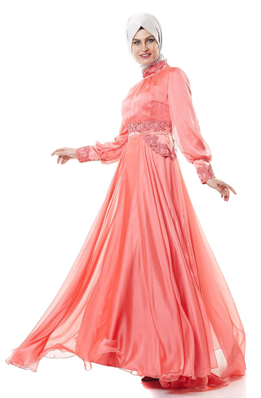 Evening Dress Dress-Dried rose DO-A4-64024-38