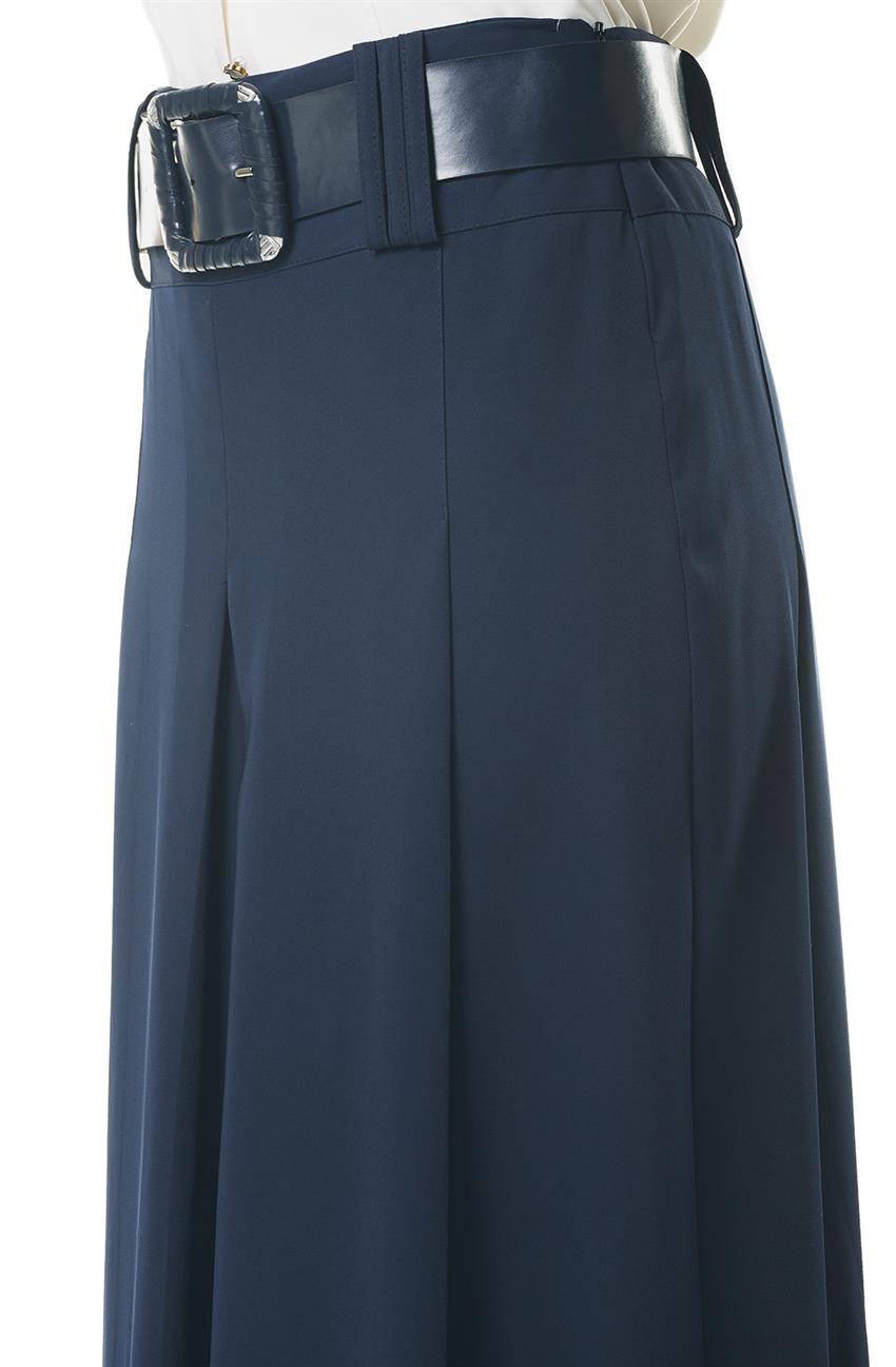 Prc Fashion Pants Skirt-Navy Blue 4000-17