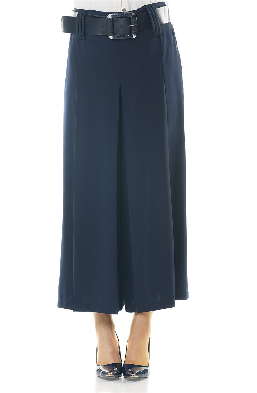 Prc Fashion Pants Skirt-Navy Blue 4000-17