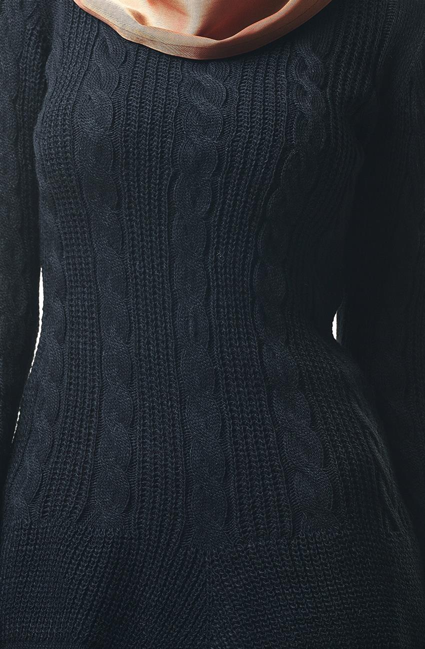 Knitwear Tunic-Black 6005-01