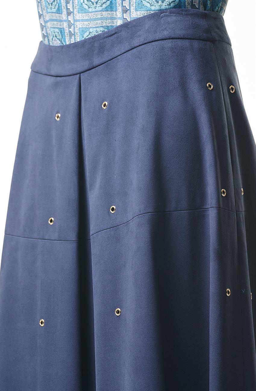 Skirt-Navy Blue KA-A6-12023-11