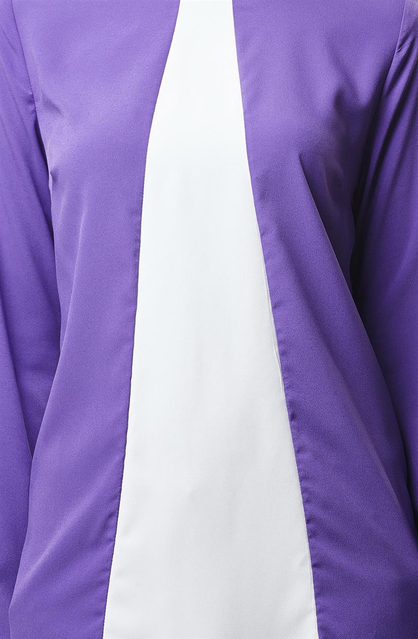 Tunic-Purple White 1177-4502