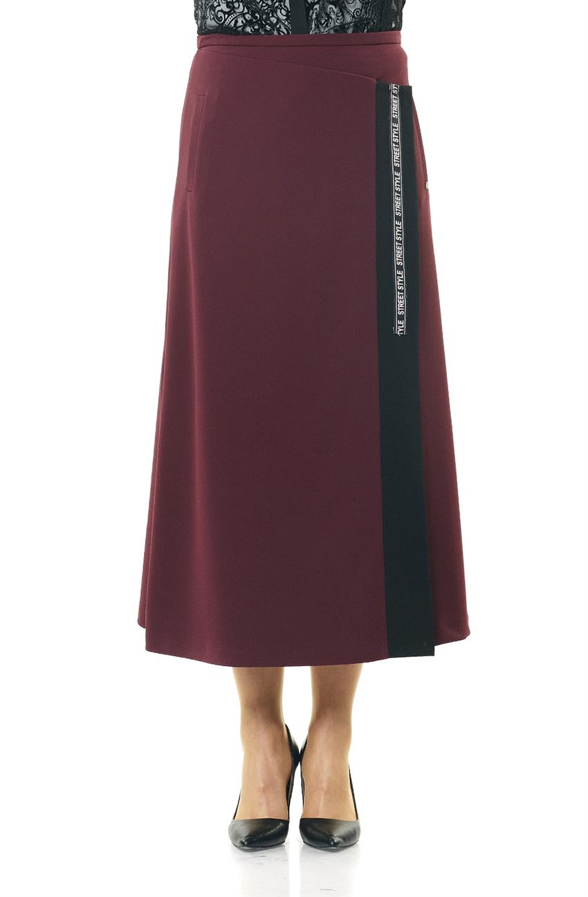 Skirt-Claret Red KA-A6-12031-26