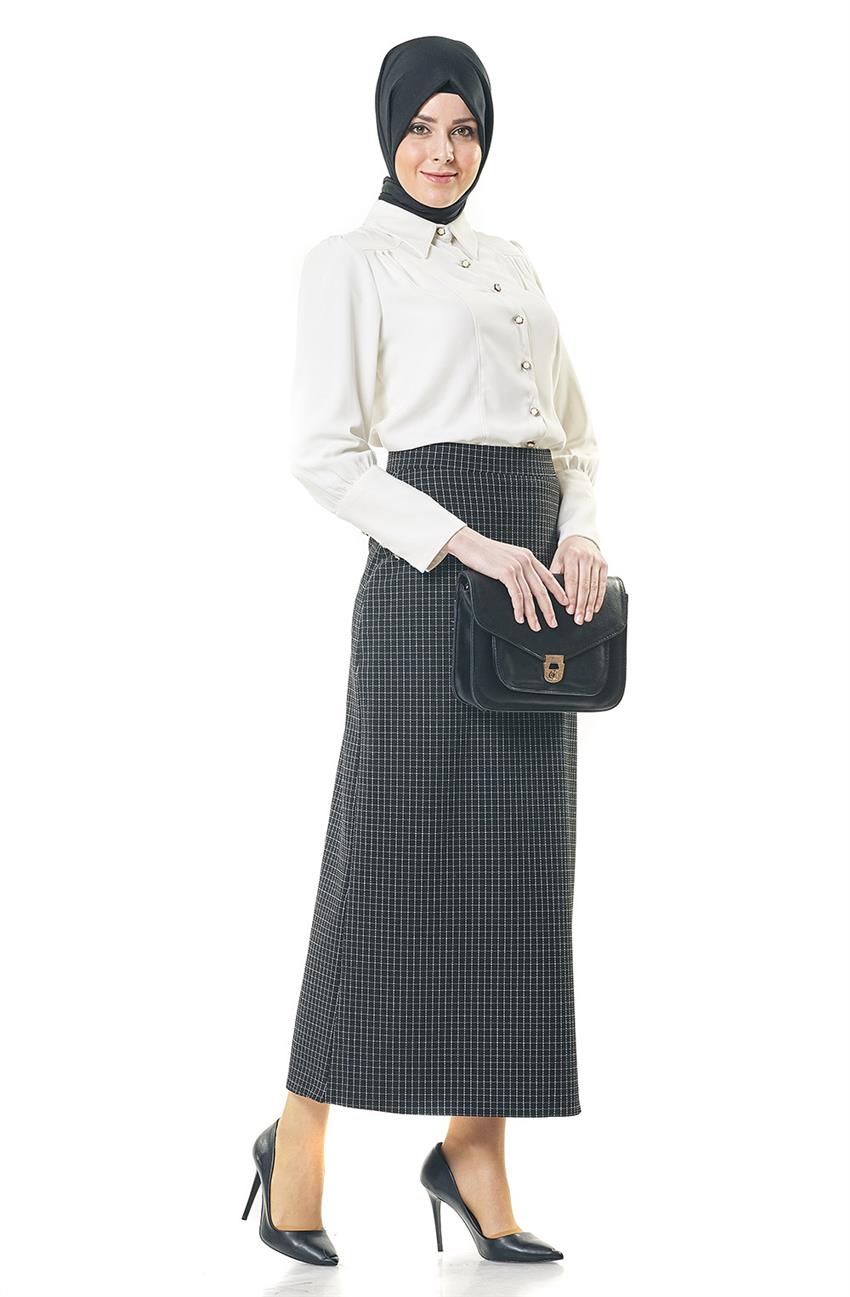 2NIQ Skirt-Black White 12009-1202