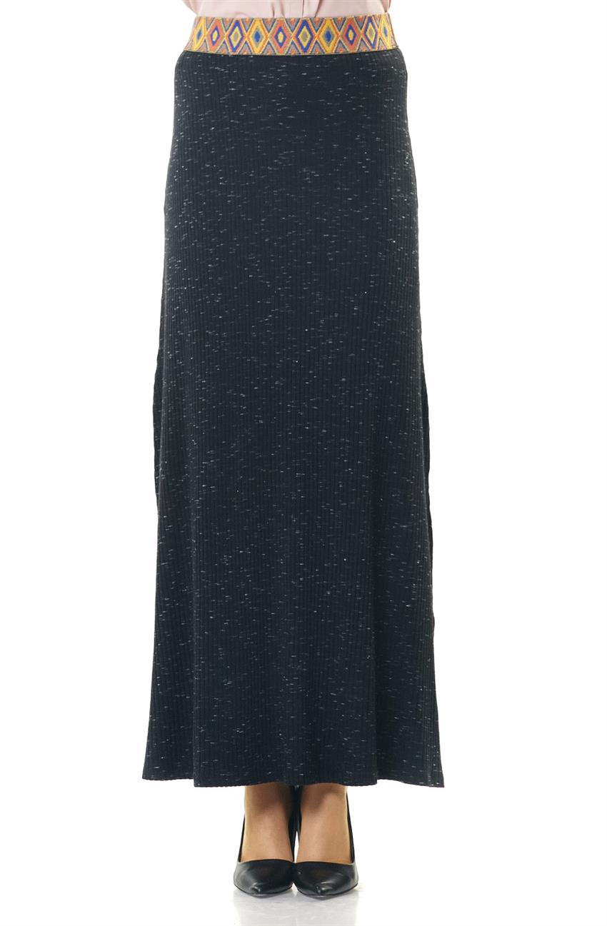 Knitwear Skirt-Black NEN2811-01