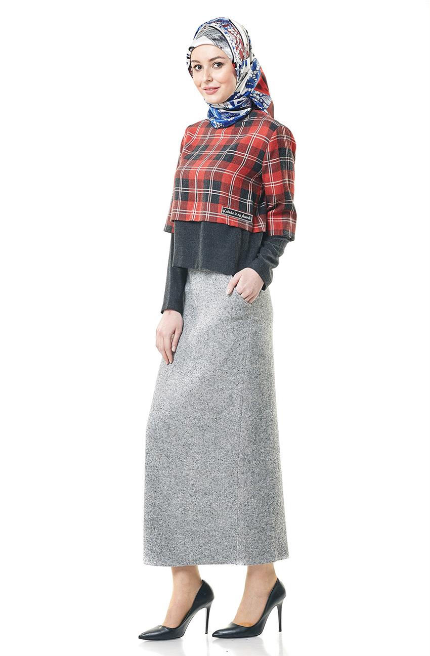 Skirt-Gray ET1013-04