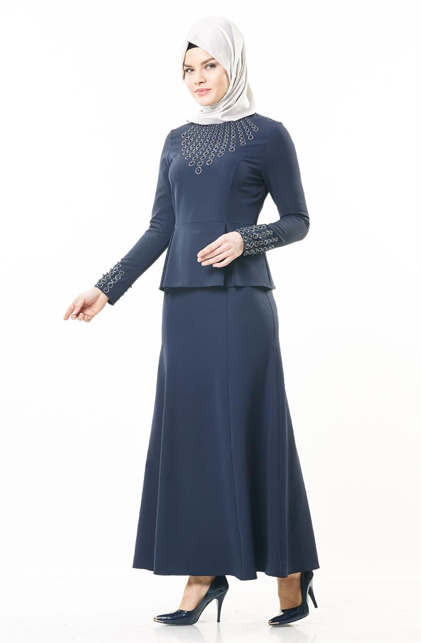 Dress-Navy Blue 1757-03-17