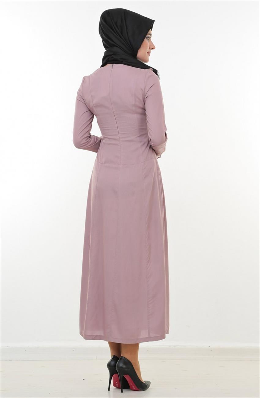 Bekir Yağcı Dress-Pink By5095-4196