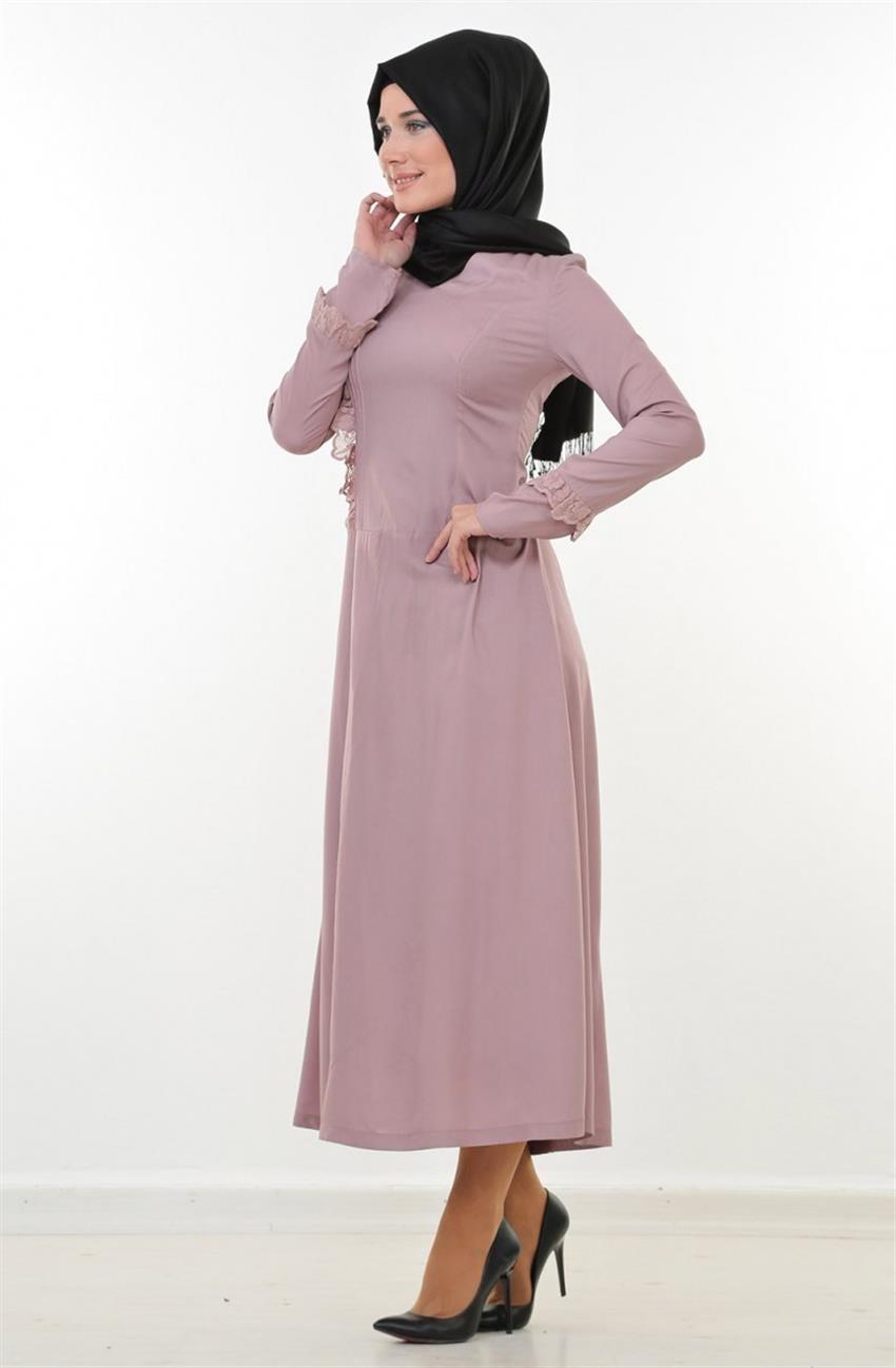 Bekir Yağcı Dress-Pink By5095-4196