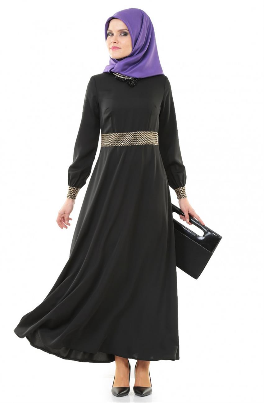 Evening Dress Dress-Black 2064-01