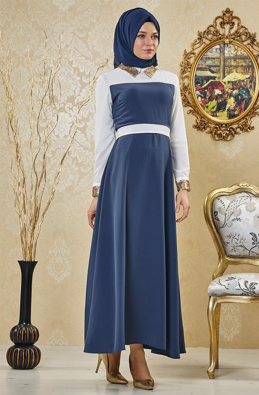 Evening Dress Dress-Oil White 6152-5602