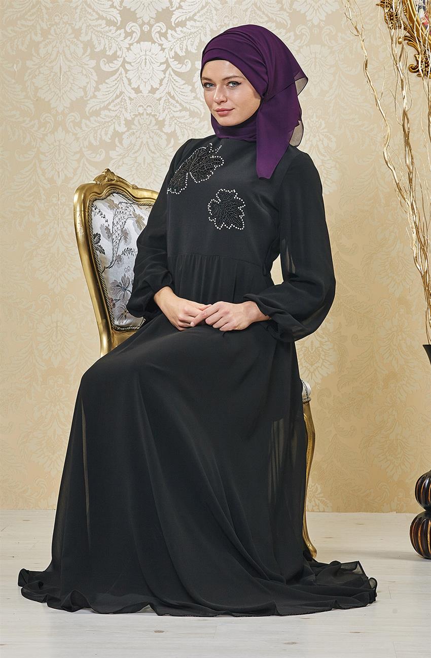 فستان سهرة فستان-أسود ar-2028-01