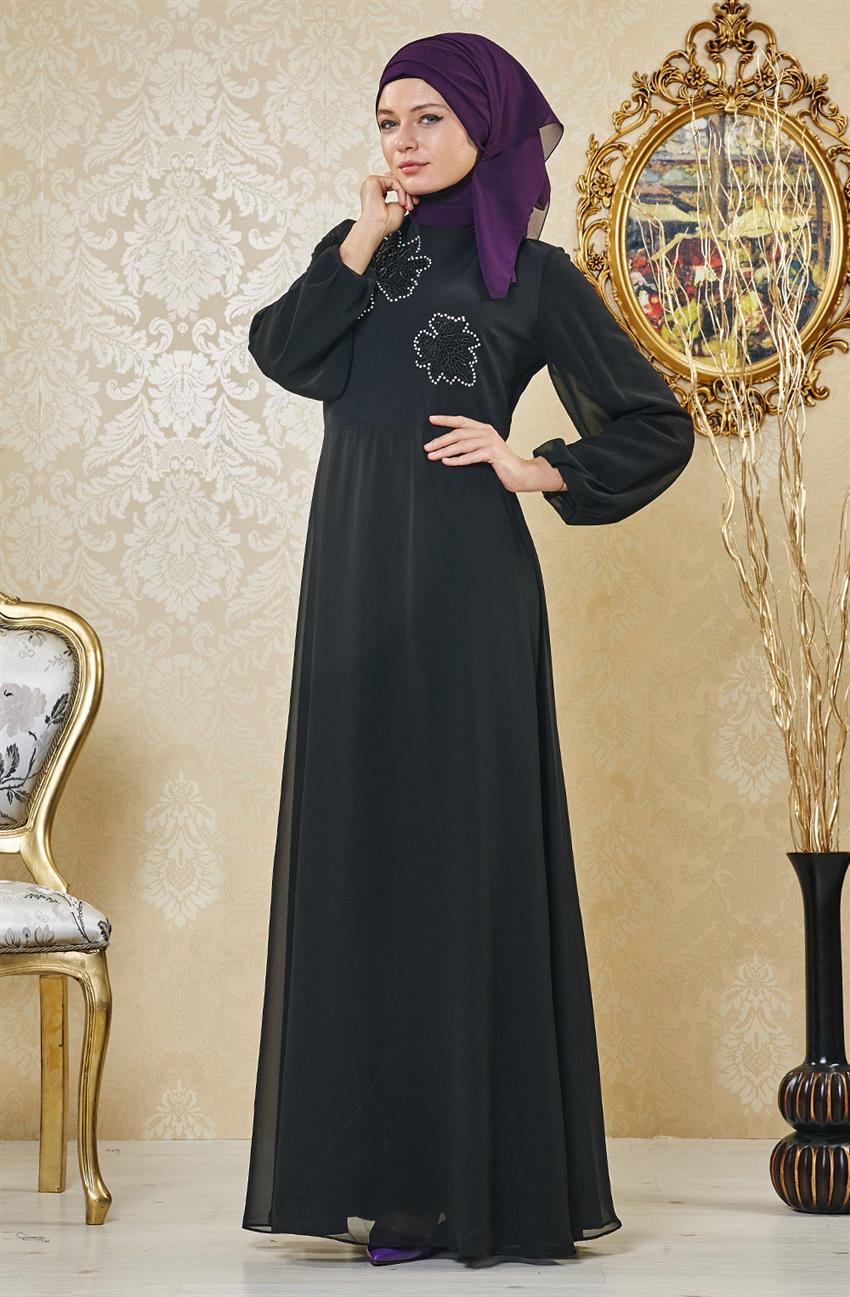 فستان سهرة فستان-أسود ar-2028-01