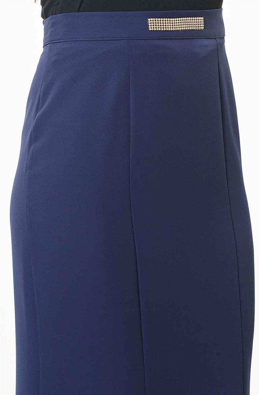 Skirt-Navy Blue 1029-17