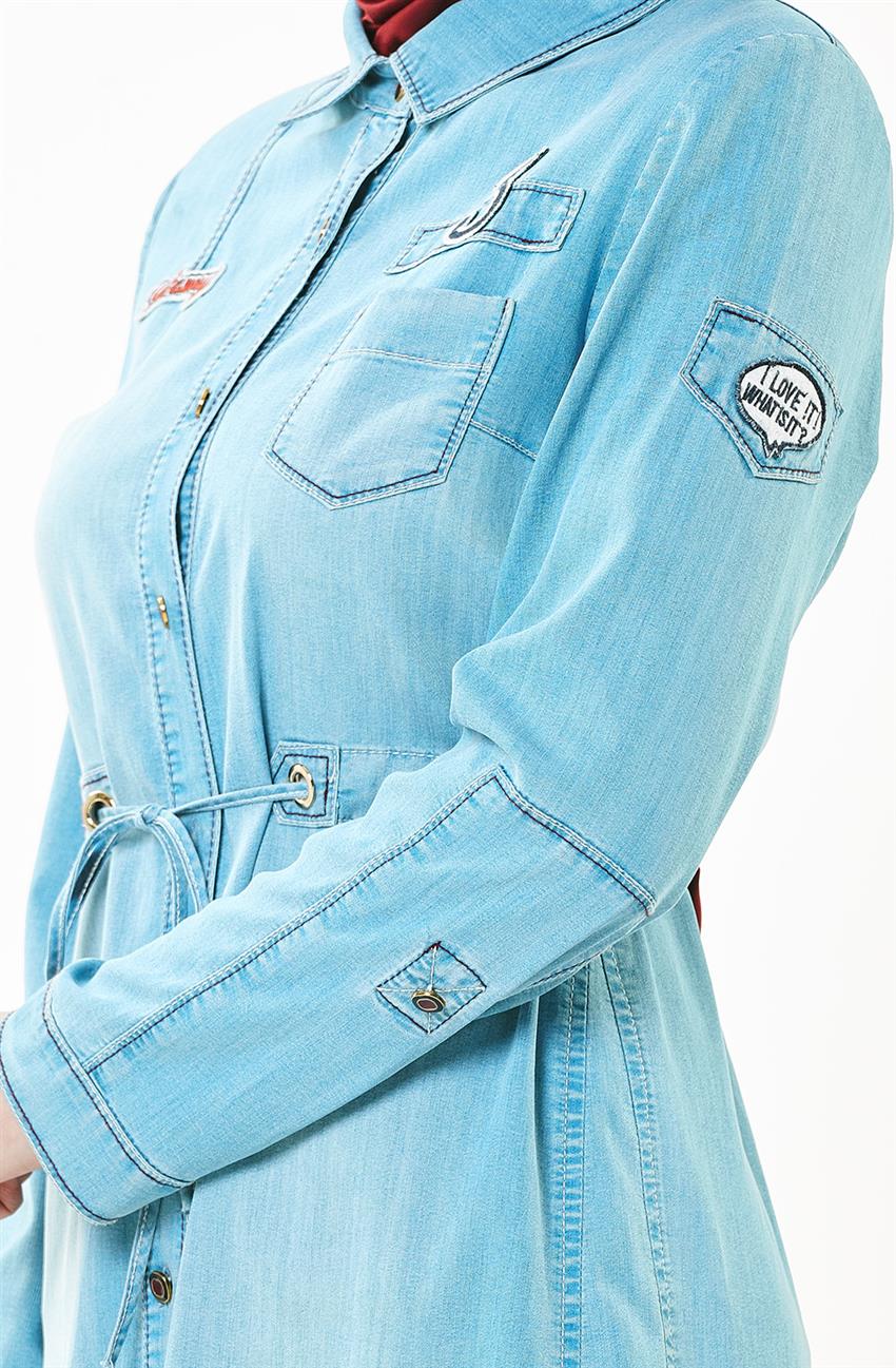 Jeans Tunic-Açik Blue V2207-16