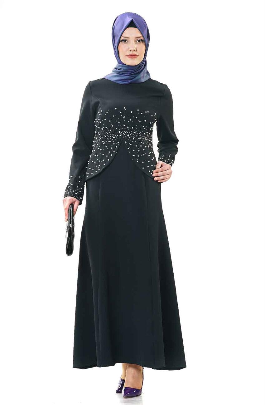 Evening Dress Dress-Black 1720-01