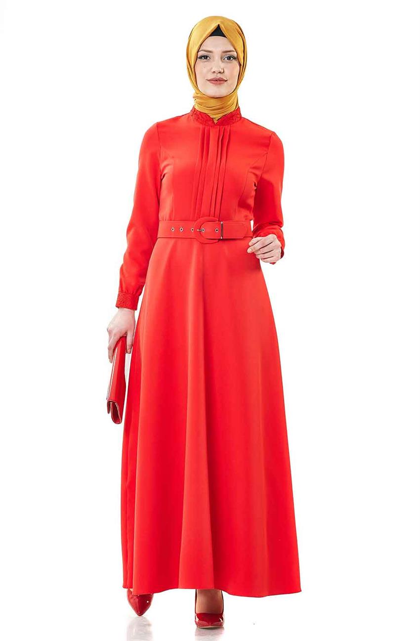 Evening Dress Dress-Red 1750-34