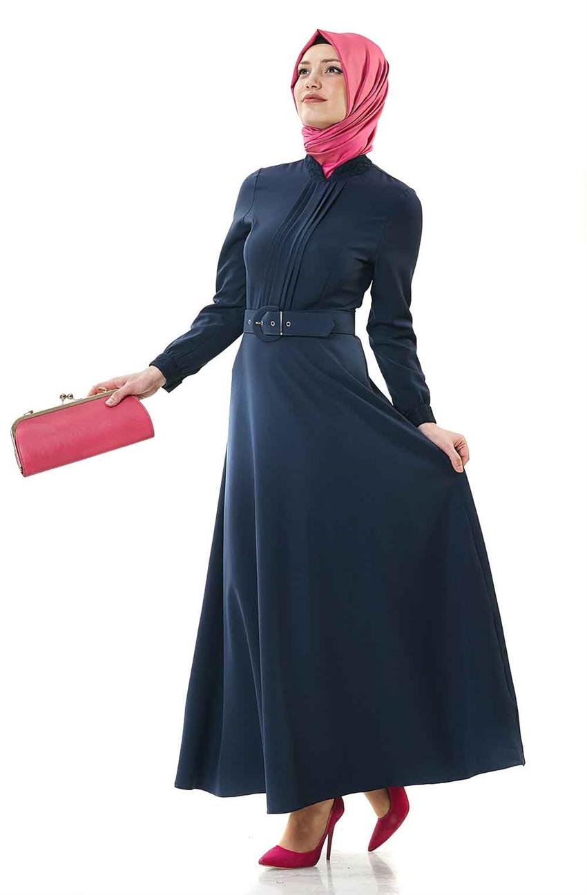 Evening Dress Dress-Navy Blue 1750-17