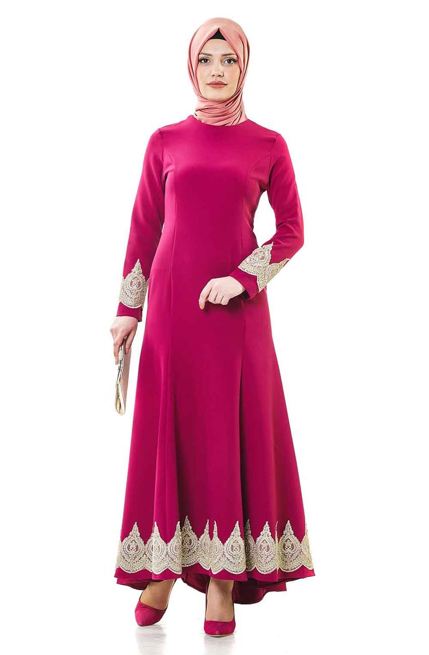 Evening Dress Dress-Fuchsia 1773-47