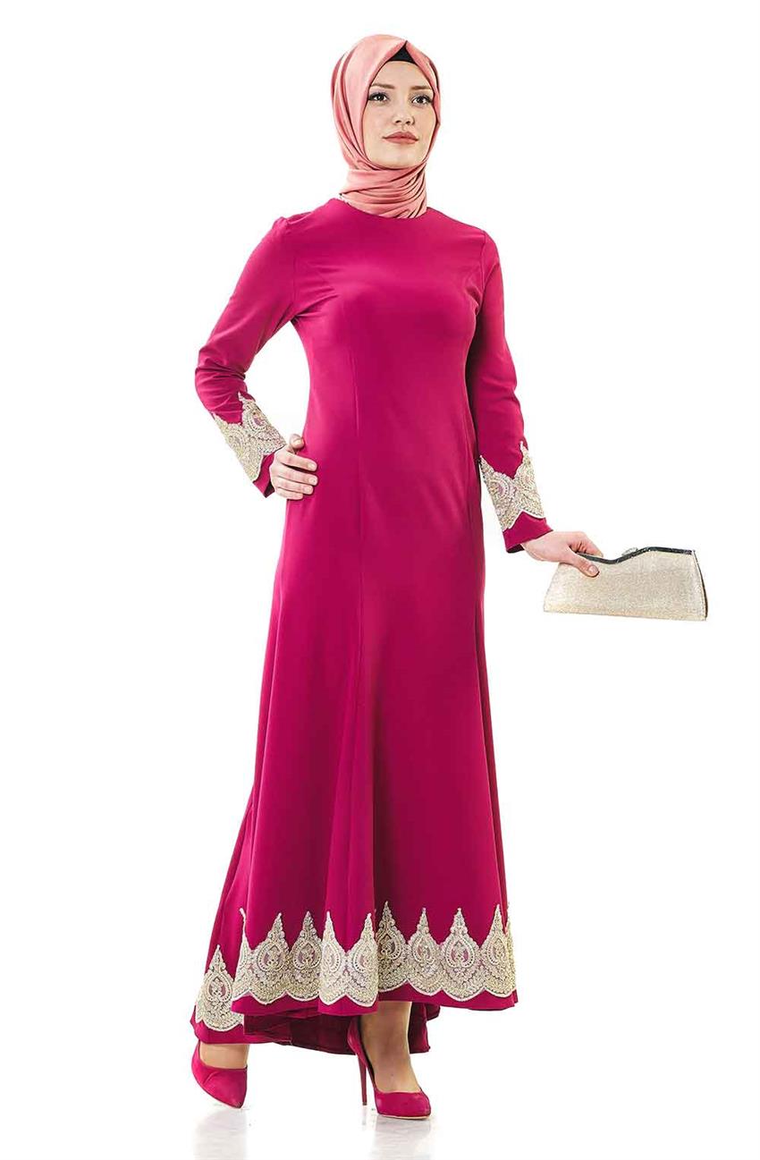 Evening Dress Dress-Fuchsia 1773-47