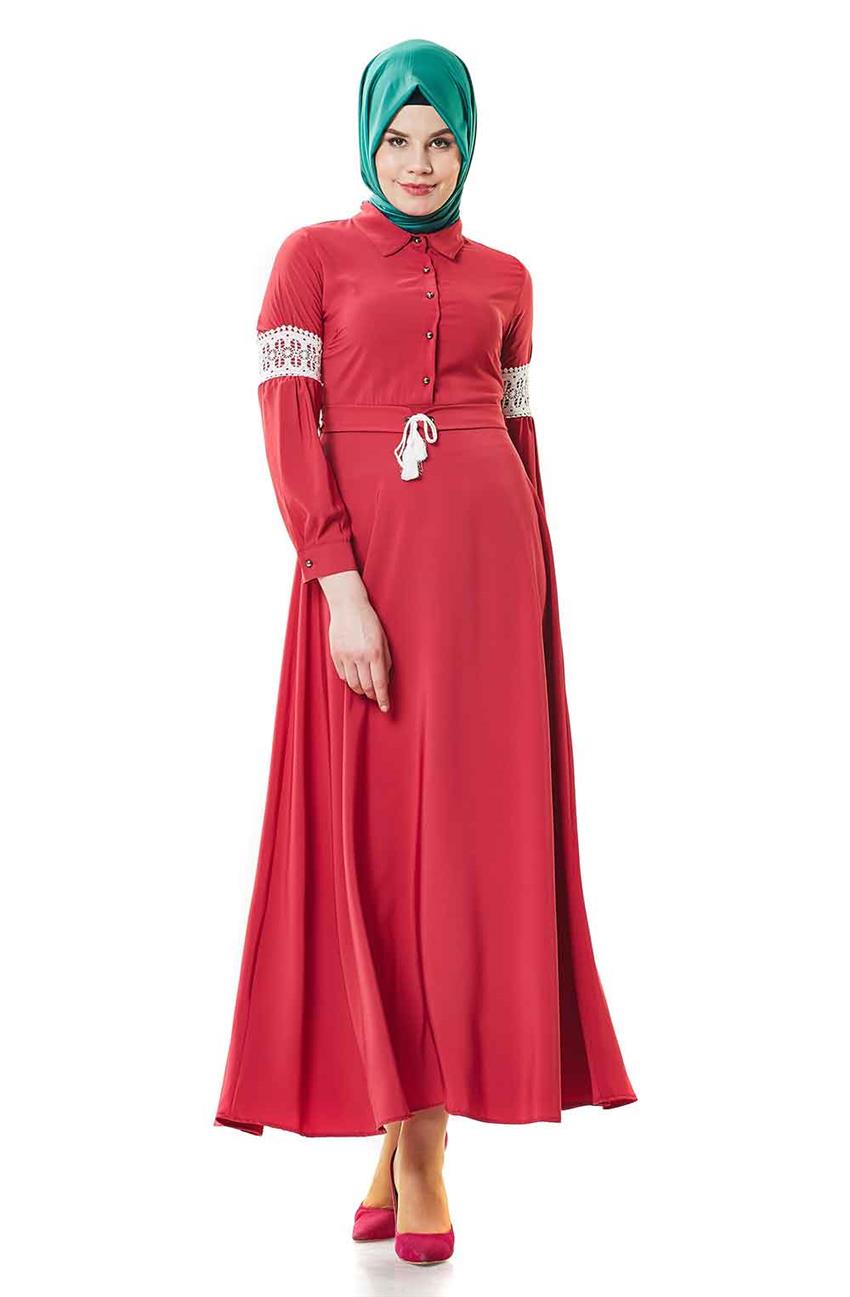 Kasadra فستان سهرة فستان-أحمر ar-6123-34