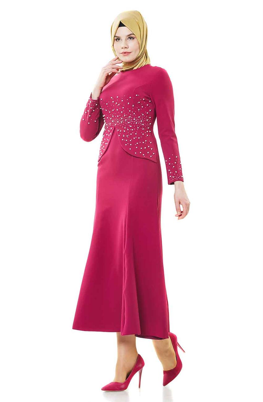 Evening Dress Dress-Fuchsia 1720-43