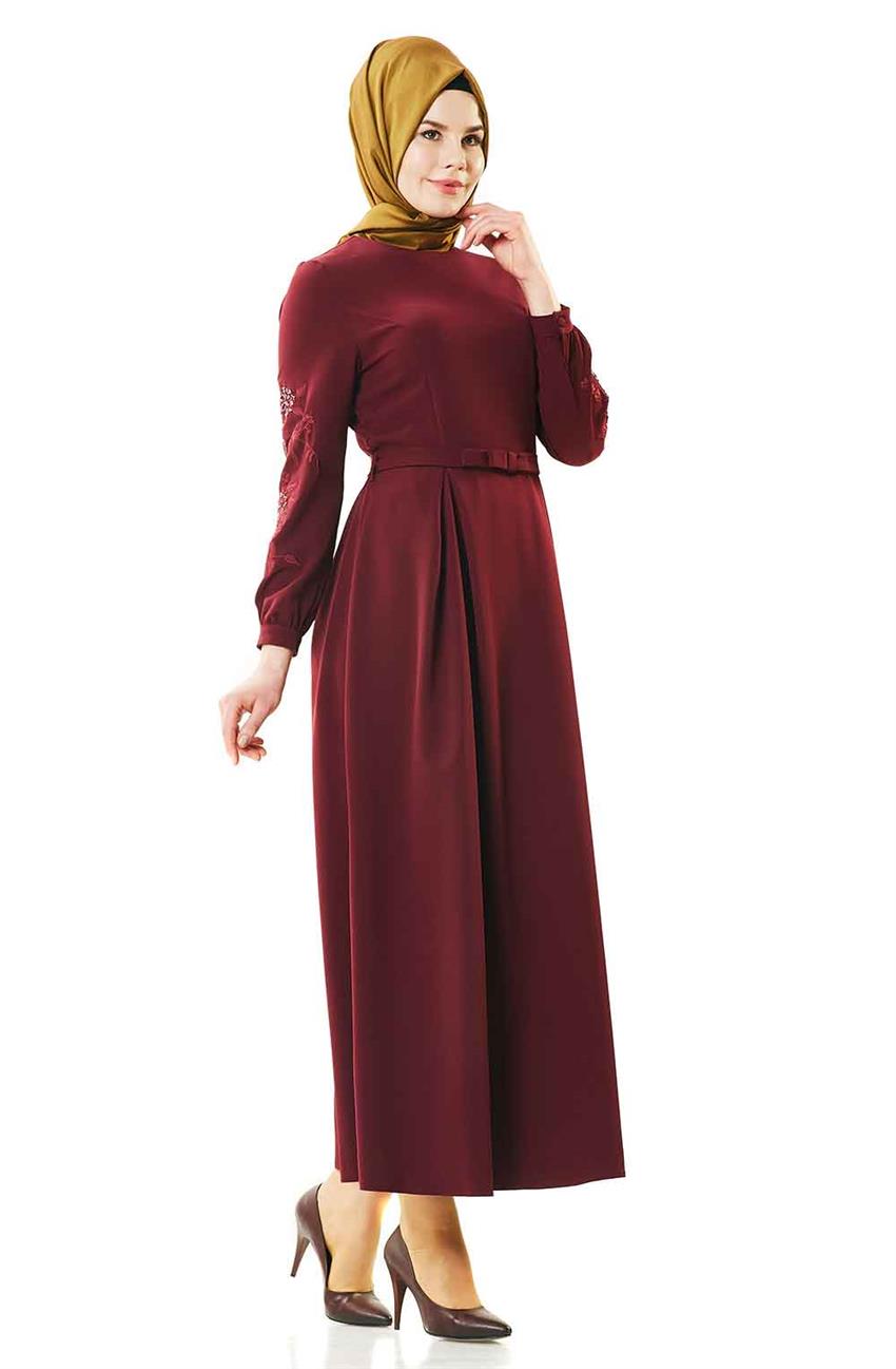 Evening Dress Dress-Claret Red 1746-67