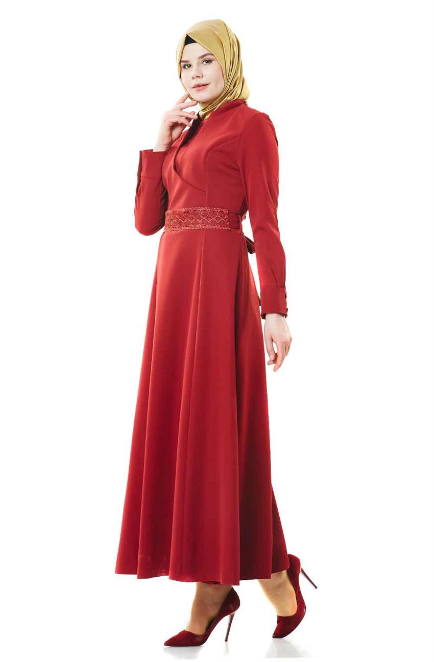 Abiye Kırmızı Elbise 1779-34