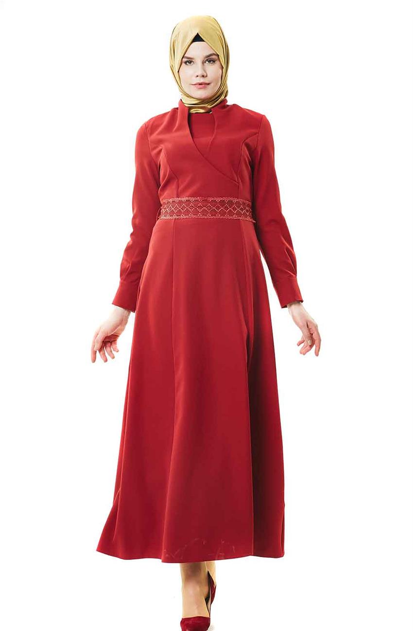 Abiye Kırmızı Elbise 1779-34
