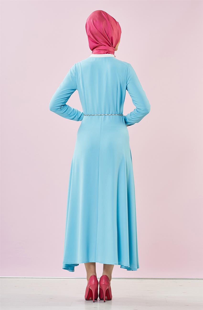 Dress-Açik Blue F6759-16