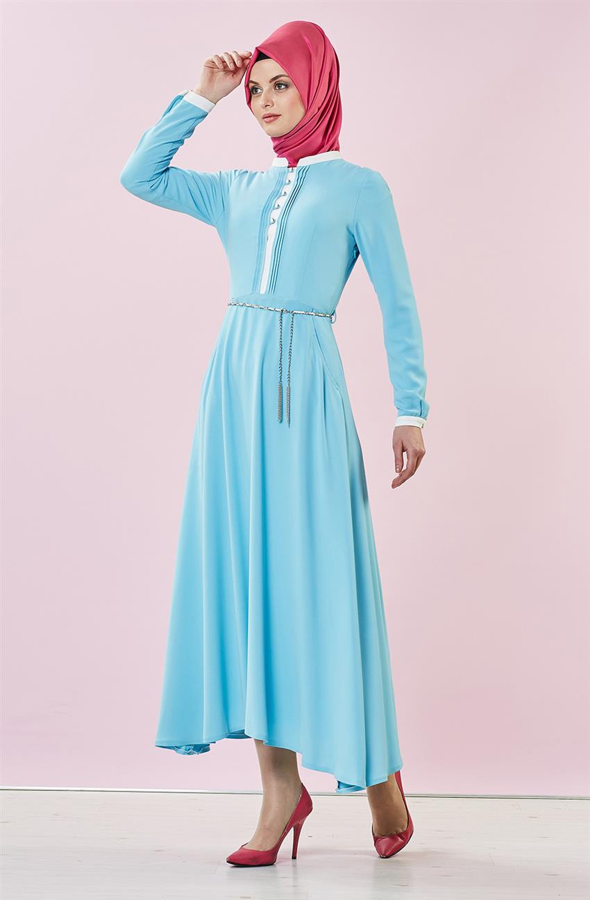 Dress-Açik Blue F6759-16
