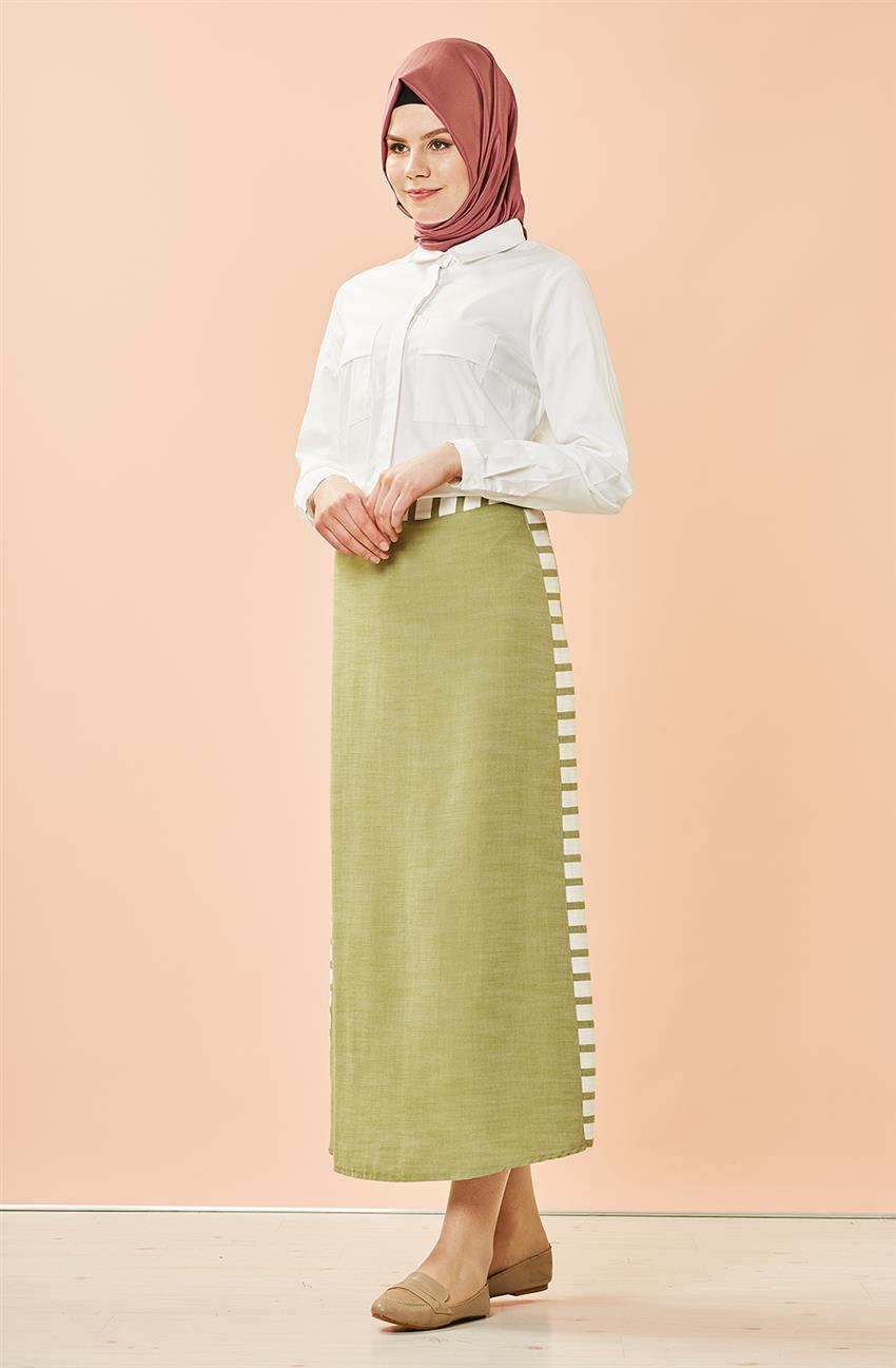 Skirt-Çağla V1107-65