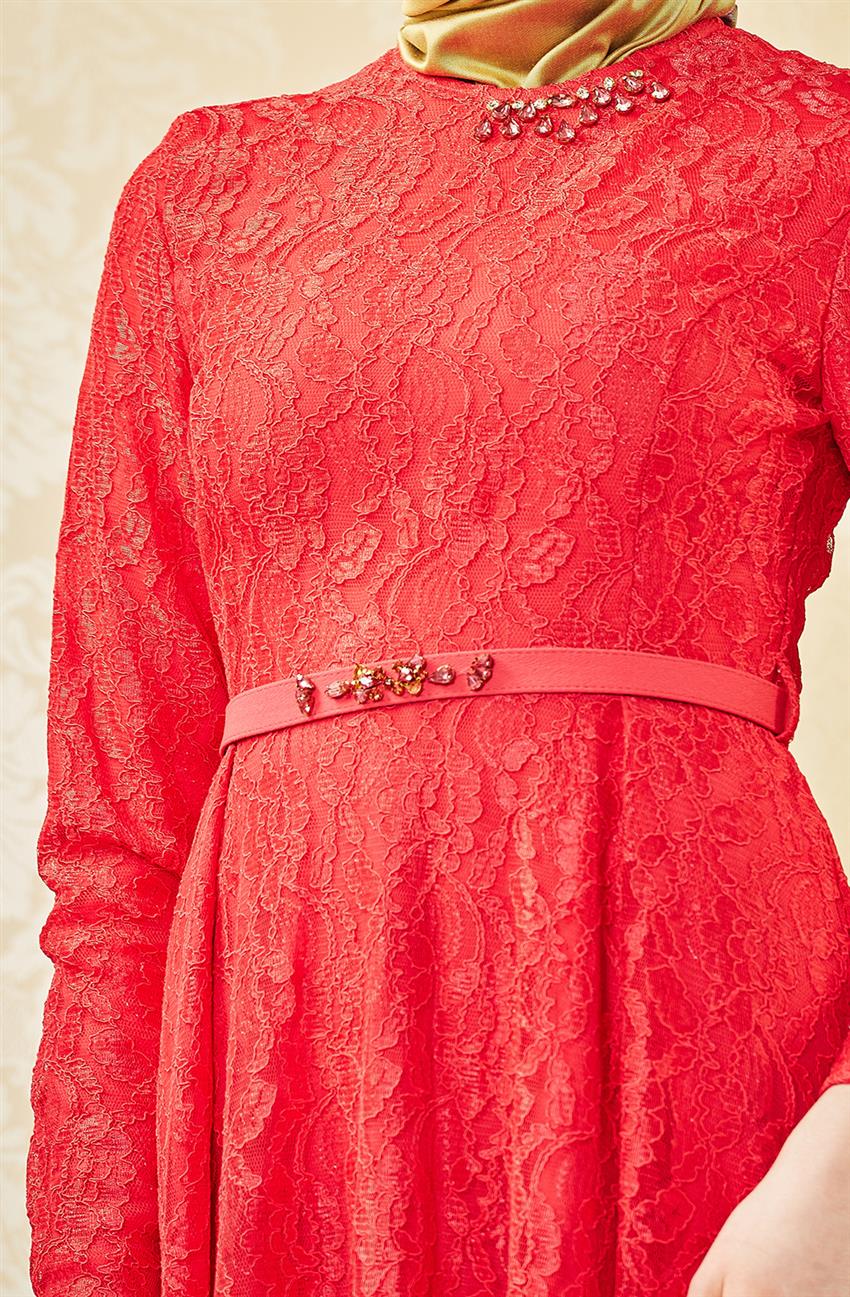 فستان سهرة فستان-وردي V4156-15
