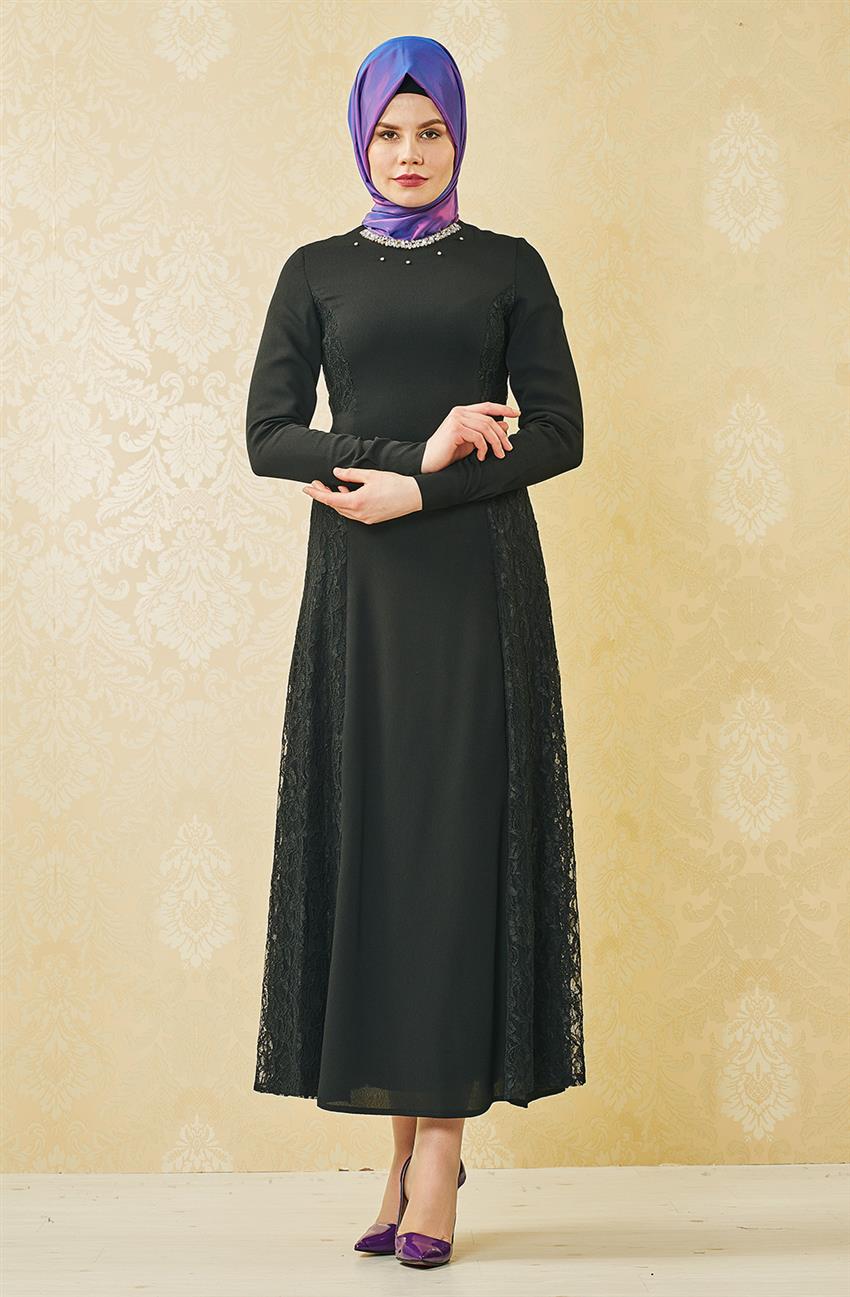 Evening Dress Dress-Black V4178-09